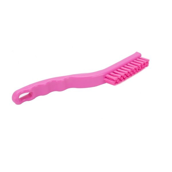 0.88 in W Detail Brush, Pink, Polypropylene