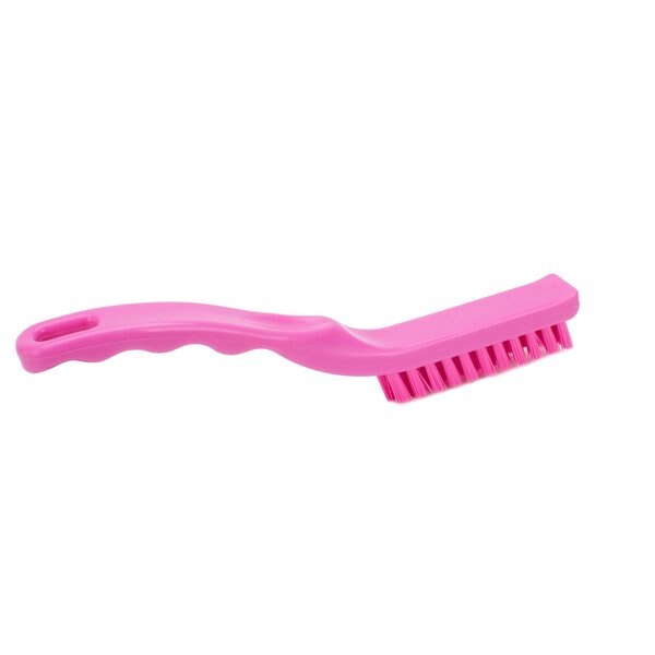 0.88 in W Detail Brush, Pink, Polypropylene