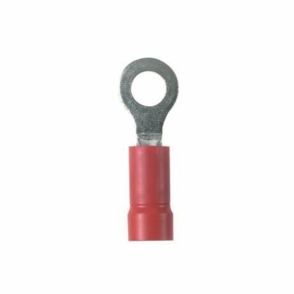 22-18 AWG Vinyl Ring Terminal #6 Stud PK100