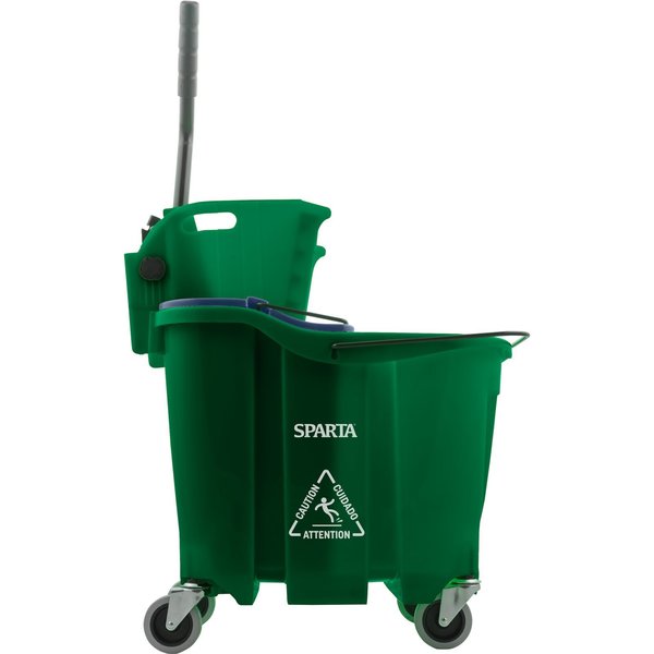 Mop Bucket Combo, 35qt, Side Press Wring