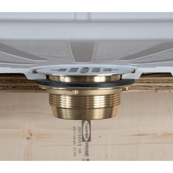 Shower Drain, 140 Series Brass, No Calk