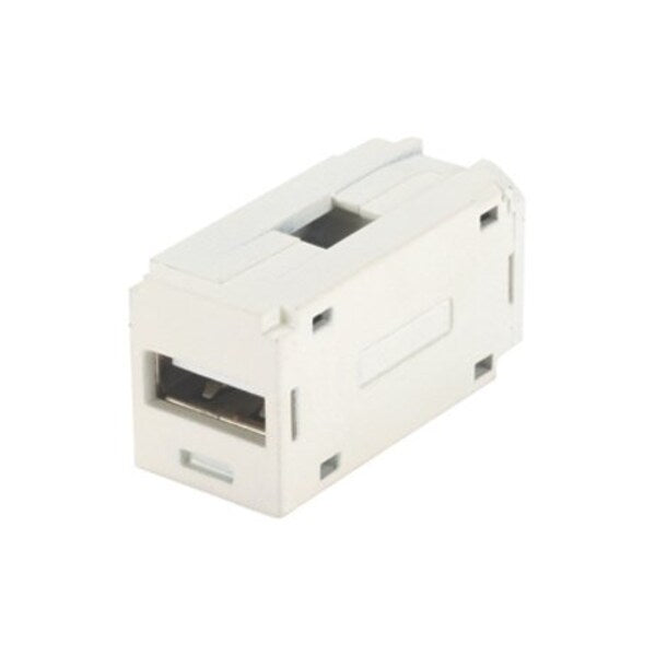 Coupler, 1P, 0.71in H, 1.36in L, USB 2.0/1.1