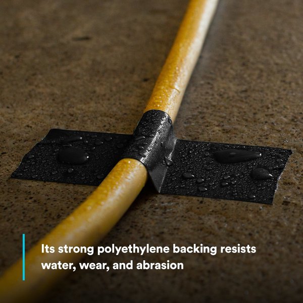 Duct Tape, 2 In x 60 yd, 10.5 mil, Black