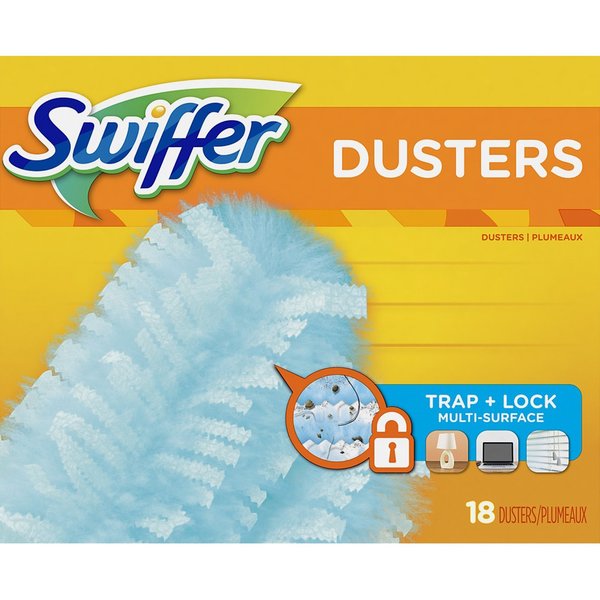 Duster Refill, Dust Lock Fiber, Blue, PK4