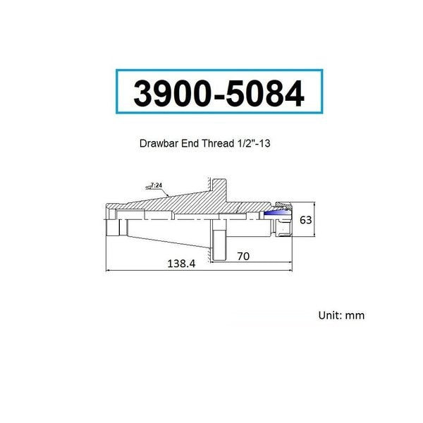 #30 NMTB ER-40 Collet Chuck-Drawbar End