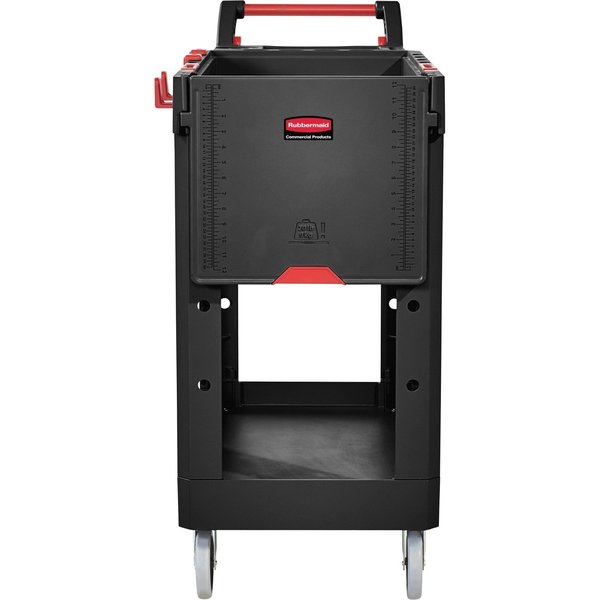 Structural Foam Adaptable-Design Utility Cart with Deep Lipped Plastic Shelves, Ergonomic, 500 lb