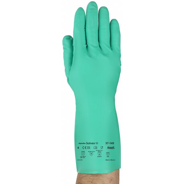 Chemical Resistant Glove, 11 mil, 9, PR
