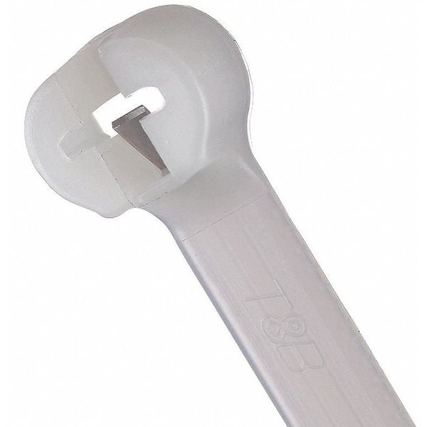 Heavy Duty Cable Tie, 13 in L, 0.27 in W, Nylon 6/6, Natural, Indoor Use, 50 Pack