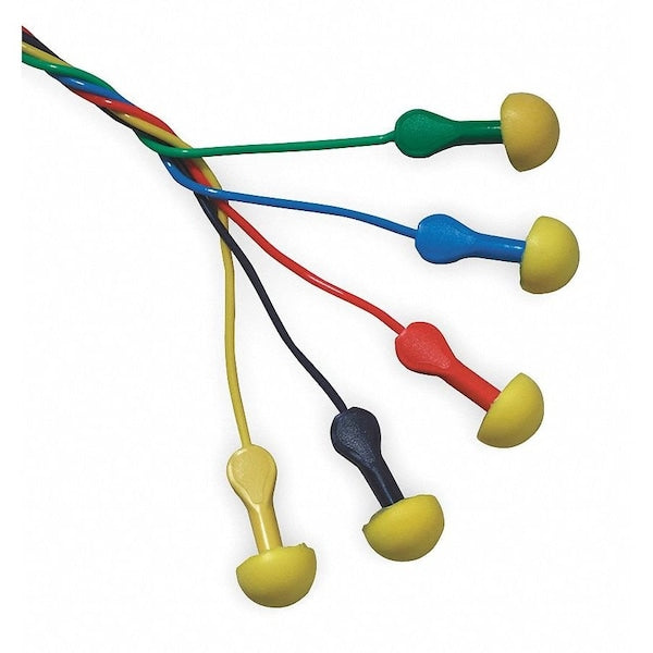 E-A-R EXPRESS Pod Plugs Disposable Corded Ear Plugs, NRR 25 dB, Asst Colors, 100 Pairs