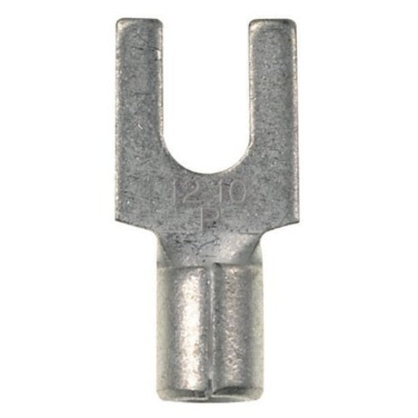 12-10 AWG Non-Insulated Fork Terminal #10 Stud PK50