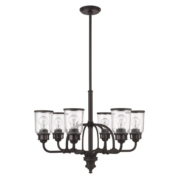 Lawrenceville 6 Light Bronze Chandelier