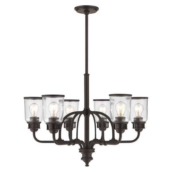 Lawrenceville 6 Light Bronze Chandelier