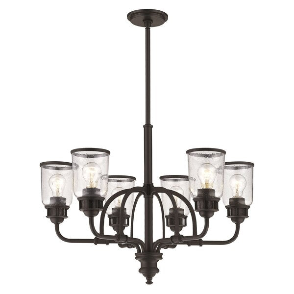 Lawrenceville 6 Light Bronze Chandelier