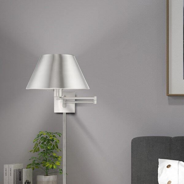 Swing Arm Wall Lamps 1 Light Brushed Nic