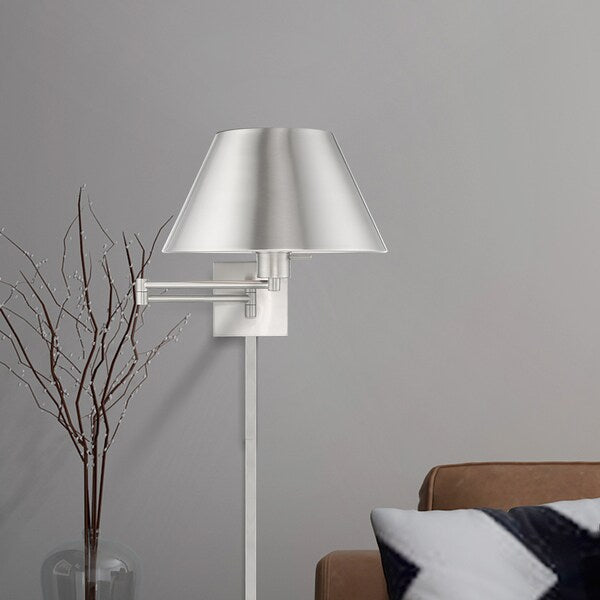 Swing Arm Wall Lamps 1 Light Brushed Nic