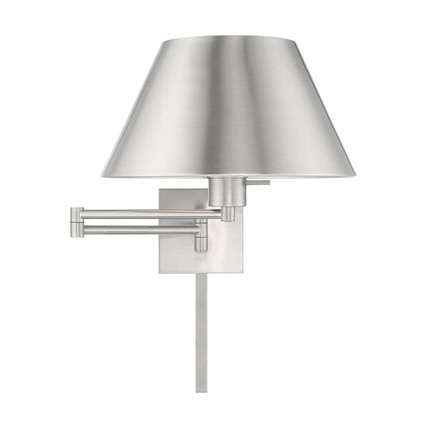 Swing Arm Wall Lamps 1 Light Brushed Nic