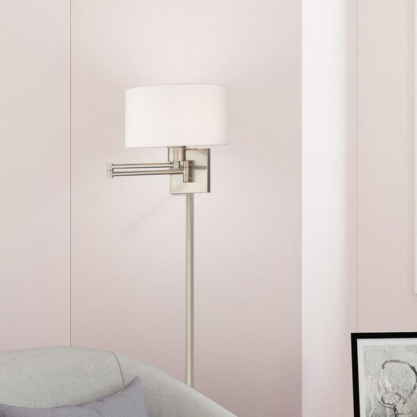 Swing Arm Wall Lamps 1 Light Brushed Nic