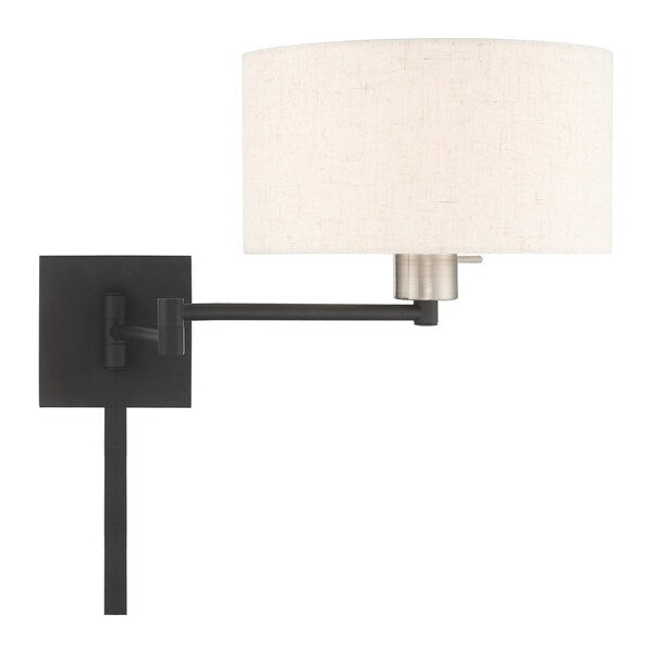 Swing Arm Wall Lamps 1 Light Black Swing