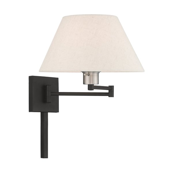 Swing Arm Wall Lamps 1 Light Black Swing Arm Wall Lamp
