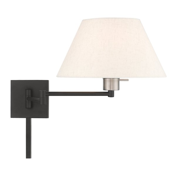 Swing Arm Wall Lamps 1 Light Black Swing Arm Wall Lamp