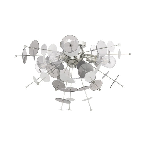 Circulo 4 Light Polished Chrome Ceiling Mount