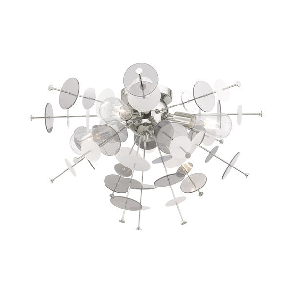 Circulo 4 Light Polished Chrome Ceiling Mount