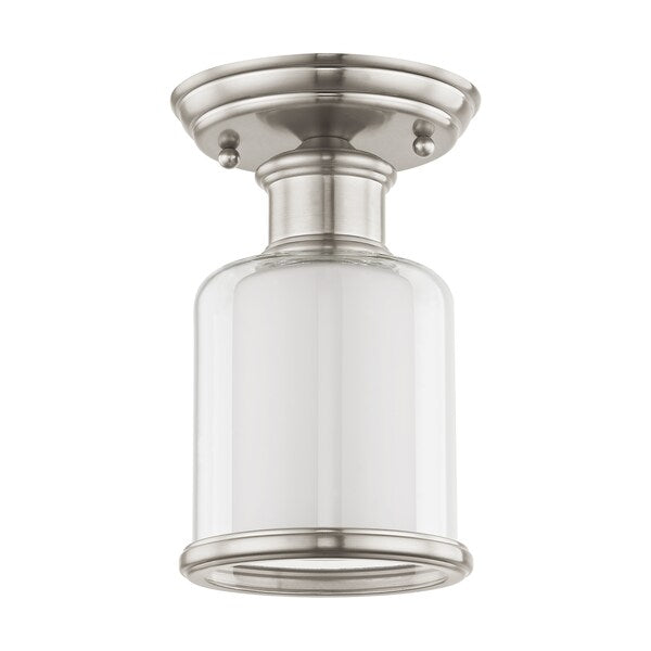 Middlebush 1 Light Brushed Nickel Ceiling Mount