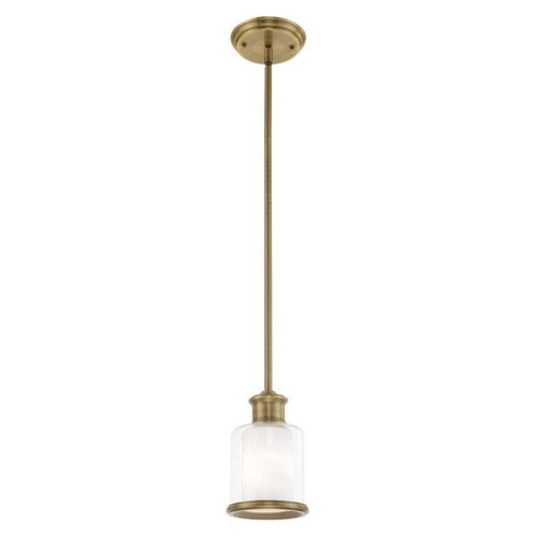 Middlebush 1 Light Antique Brass Mini Pe