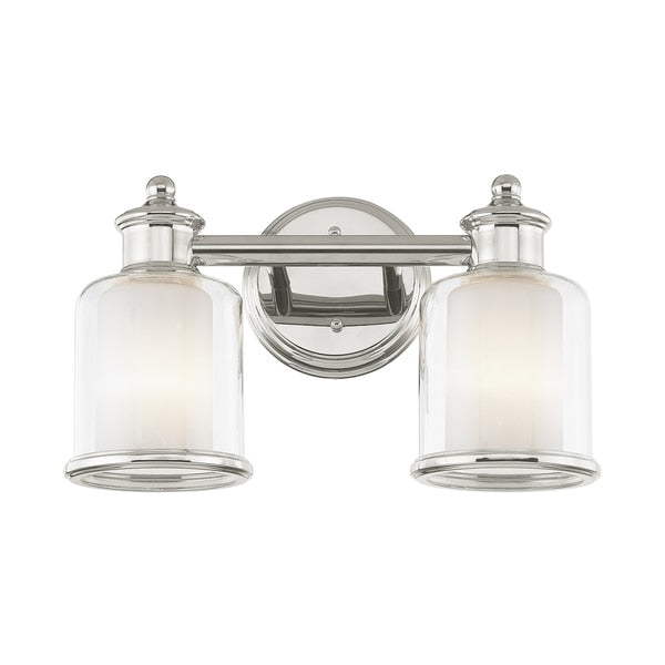 Middlebush 2 Light Polished Nickel Bath