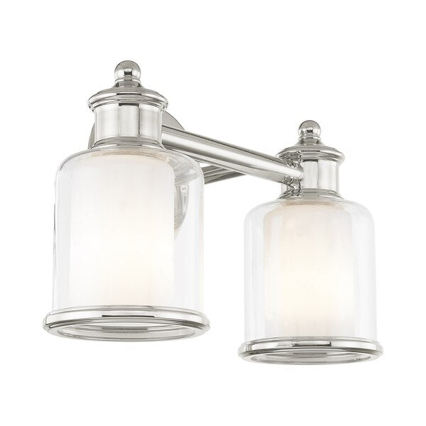 Middlebush 2 Light Polished Nickel Bath