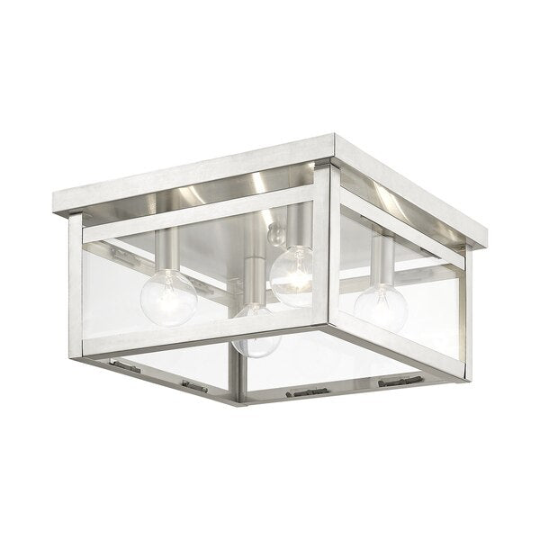 Milford 4 Light Brushed Nickel Ceiling Mount