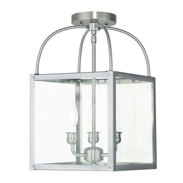 Milford 3 Light Brushed Nickel Convertib