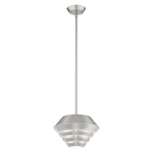 Amsterdam 1 Light Brushed Nickel Mini Pendant