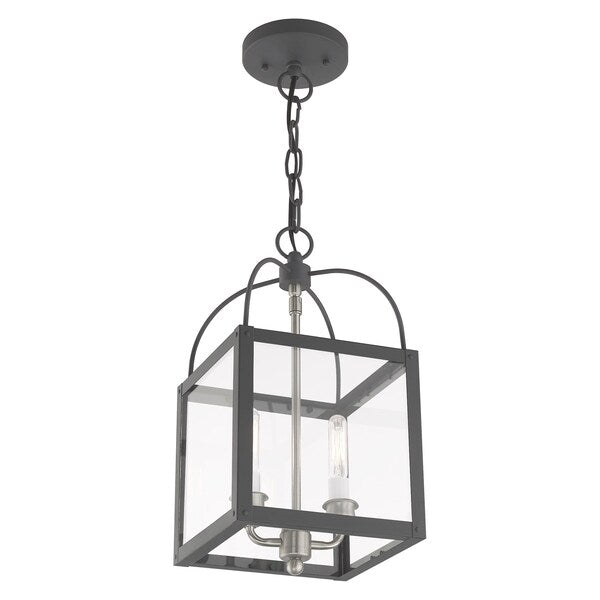 Milford 2 Light Scandinavian Gray Convertible Pendant/Ceiling Mount