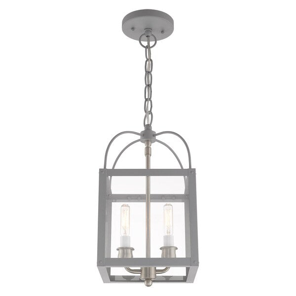 Milford 2 Light Nordic Gray Convertible Mini Pendant/Ceiling Mount