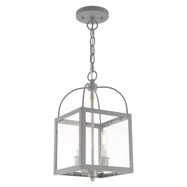Milford 2 Light Nordic Gray Convertible Mini Pendant/Ceiling Mount