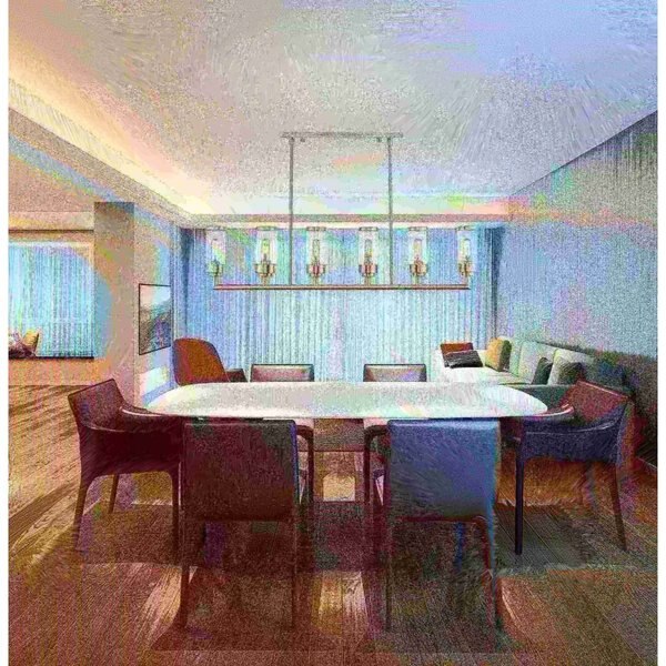 Hillcrest 6 Light Brushed Nickel Linear