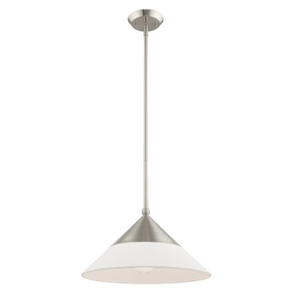 Stockholm 1 Light Brushed Nickel Mini Pe