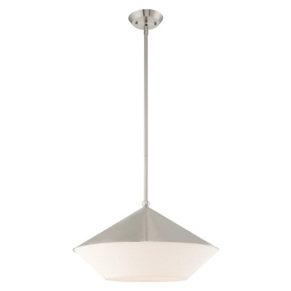 Stockholm 1 Light Brushed Nickel Pendant