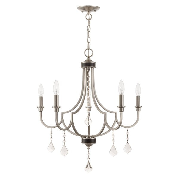 Glendale 5 Light Brushed Nickel Chandelier