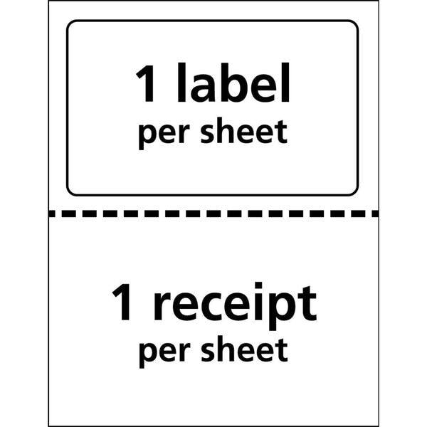 Shipping Labels/Paper Receipt, 5-1, PK100