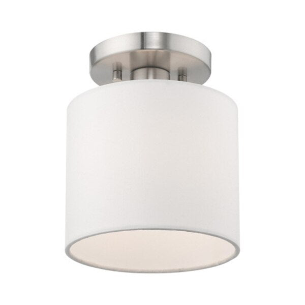 Clark 1 Light Brushed Nickel Ceiling Mou