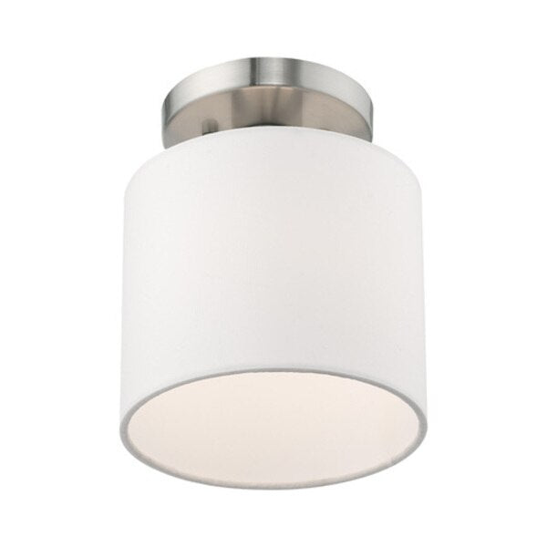 Clark 1 Light Brushed Nickel Ceiling Mou