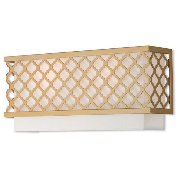 Arabesque 2 Light Soft Gold ADA Wall Sconce