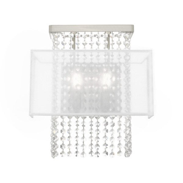 Bella Vista 2 Light Brushed Nickel ADA Wall Sconce