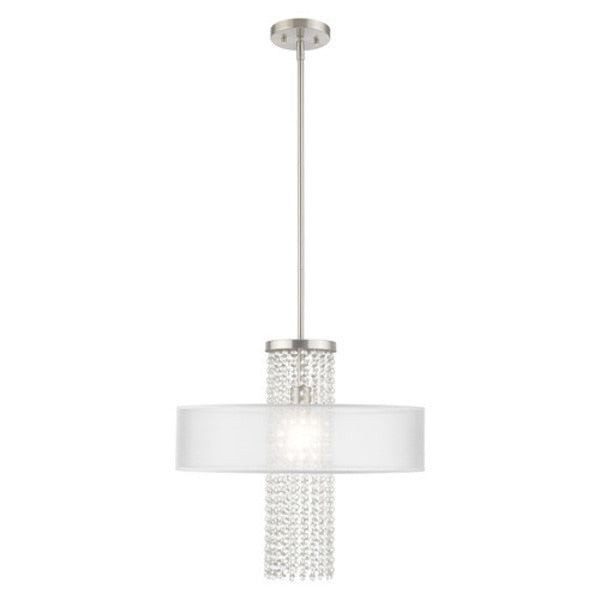 Bella Vista 1 Light Brushed Nickel Penda