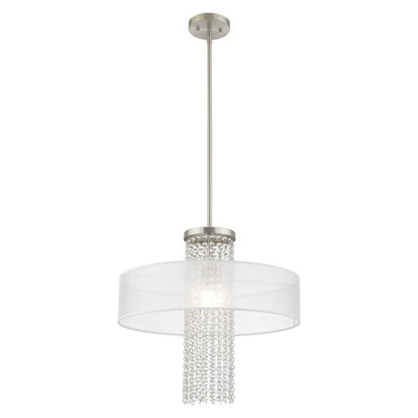 Bella Vista 1 Light Brushed Nickel Penda