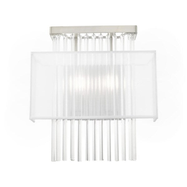 Alexis 2 Light Brushed Nickel ADA Wall Sconce