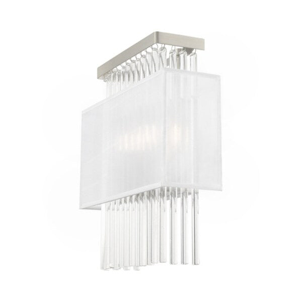 Alexis 2 Light Brushed Nickel ADA Wall Sconce