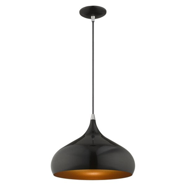 Metal Shade Mini Pendants 1 Light Shiny